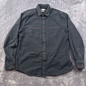 Faherty  Shirt Men's Size Large Blue  Alpine Flannel Button Up Long Sleeve
